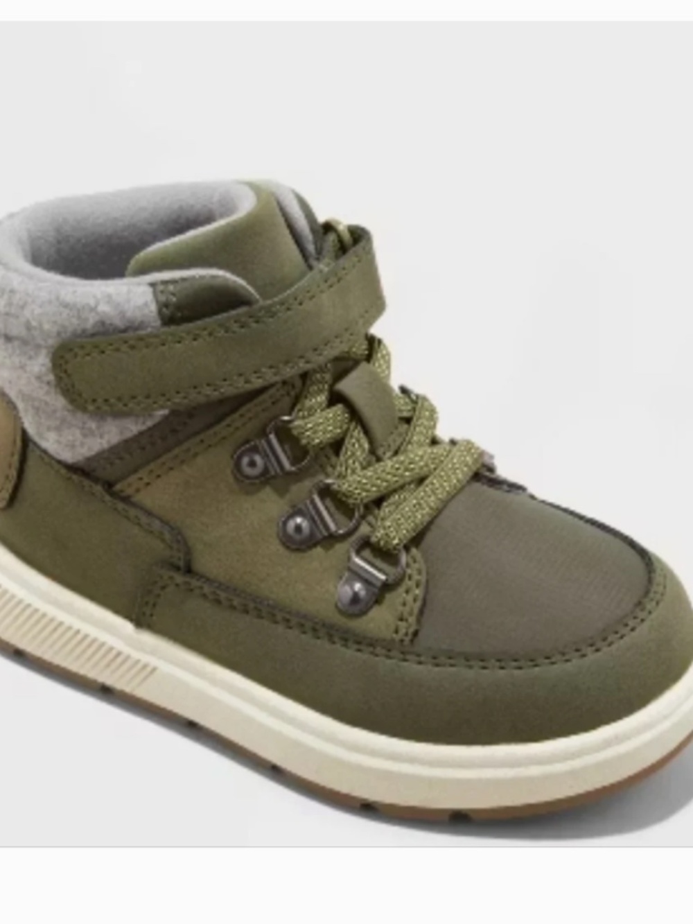 NWOT Cat & Jack Toddler Felix Sneaker Boots Green Size 10T